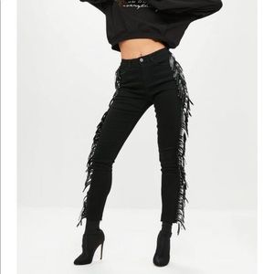 Black high waisted jeans